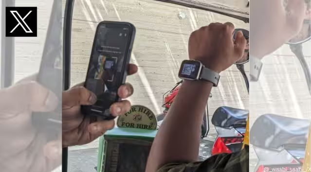 Bengaluru auto driver shows passenger QR code on smartwatch for payment, netizens impressed