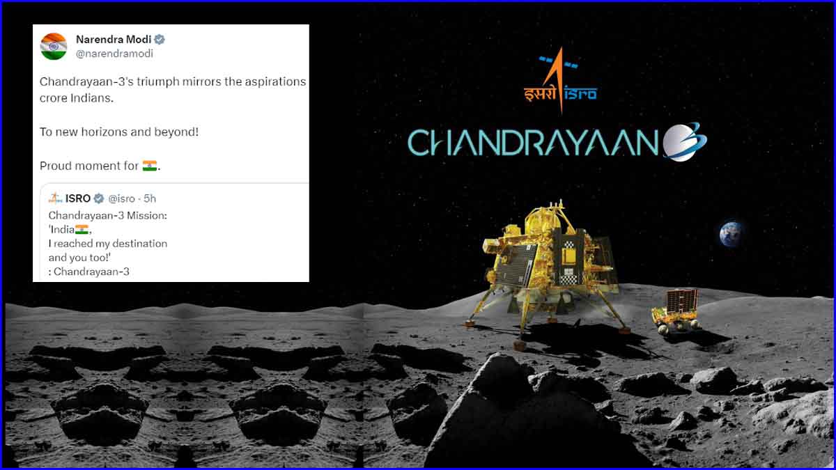 Chandrayaan-3’s triumph mirrors the aspirations and capabilities of 140 crore Indians: PM