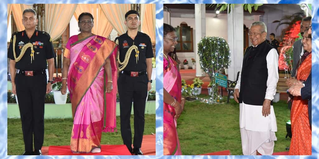 राष्ट्रपति श्रीमती मुर्मु के स्वागत में राजभवन में आयोजित किया गया रात्रिभोज