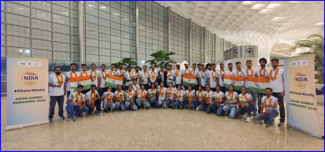 First batch of Indian Athletes leave for Asian Games 2022