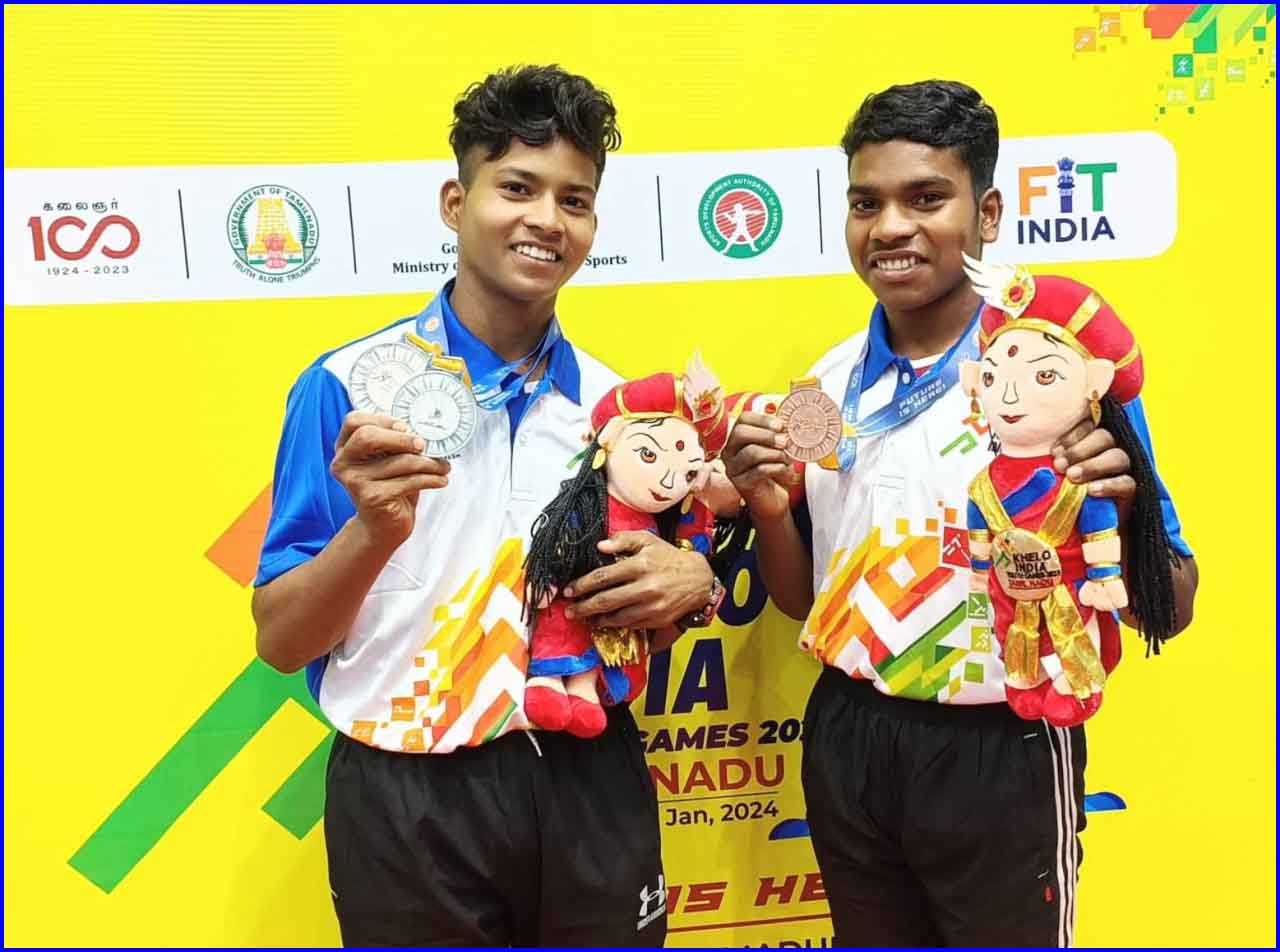 अबूझमाड़ मल्लखंब एवं स्पोर्ट्स अकादमी के खिलाडियों ने तमिलनाडु में खेलो इंडिया यूथ गेम्स में जीते तीन पदक