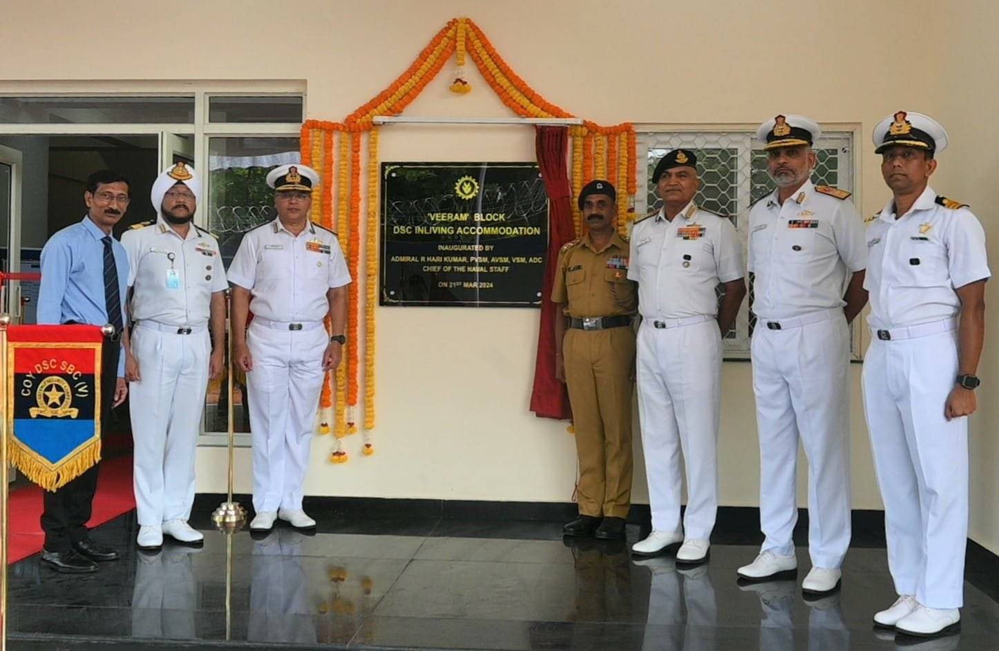 Adm R Hari Kumar, Chief of the Naval Staff, and Mrs. Kala Hari Kumar, President of the Naval Welfare and Wellness Association (NWWA) embarked on a three-day visit to the Eastern Naval Command